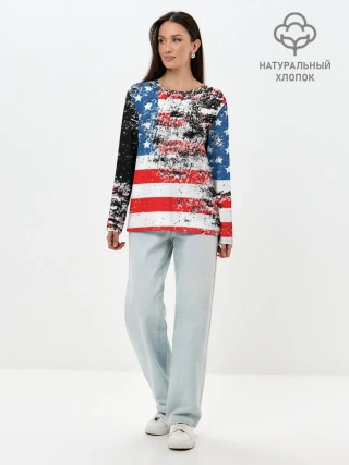 Лонгслив женский. Хлопок / США