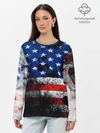 Лонгслив женский. Хлопок / США