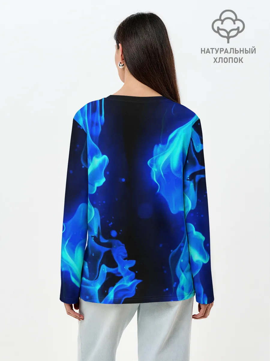 Лонгслив женский. Хлопок / MINECRAFT