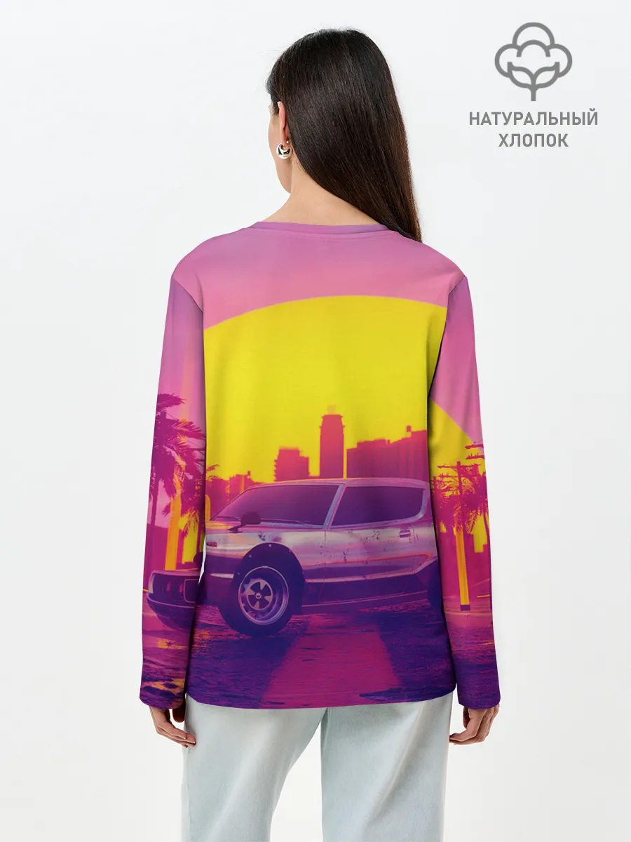 Лонгслив женский. Хлопок / GTA Vice city