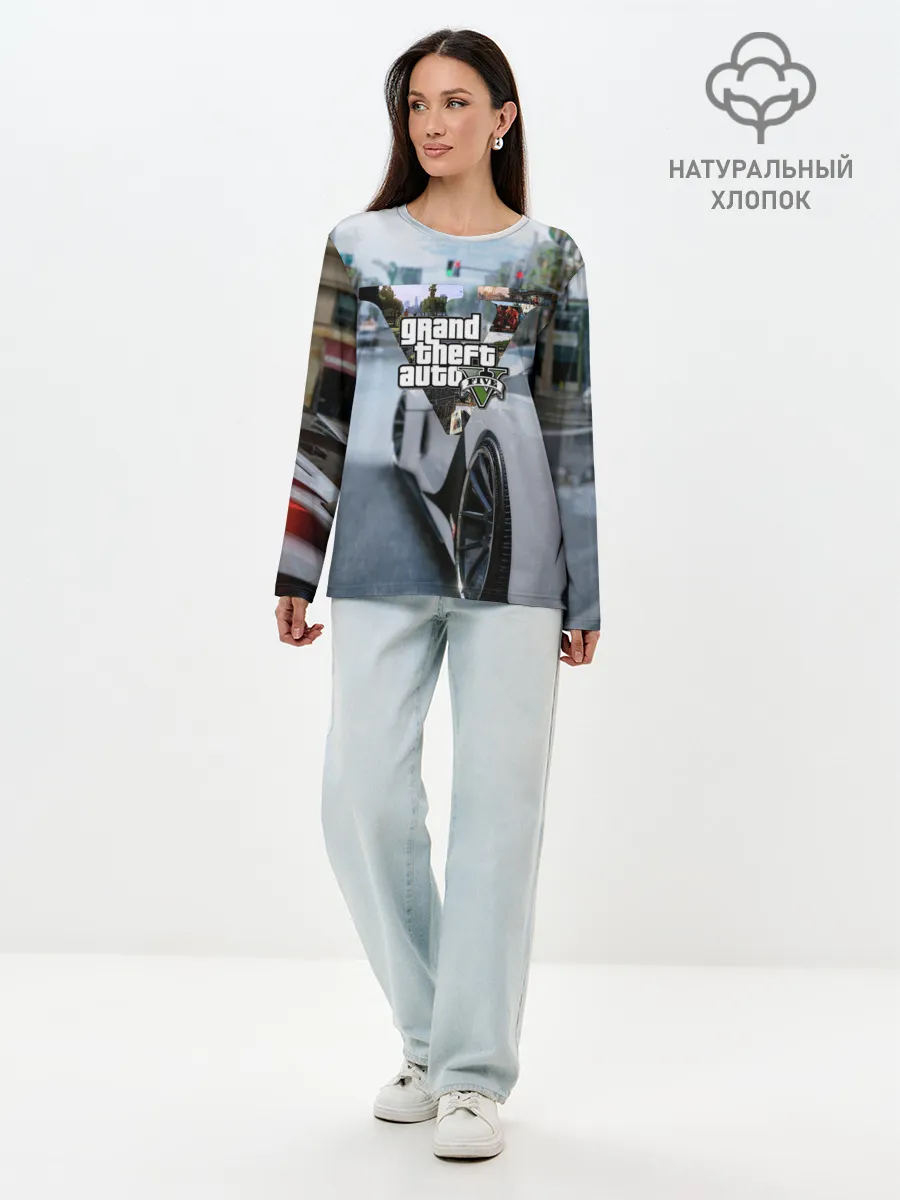 Лонгслив женский. Хлопок / GTA