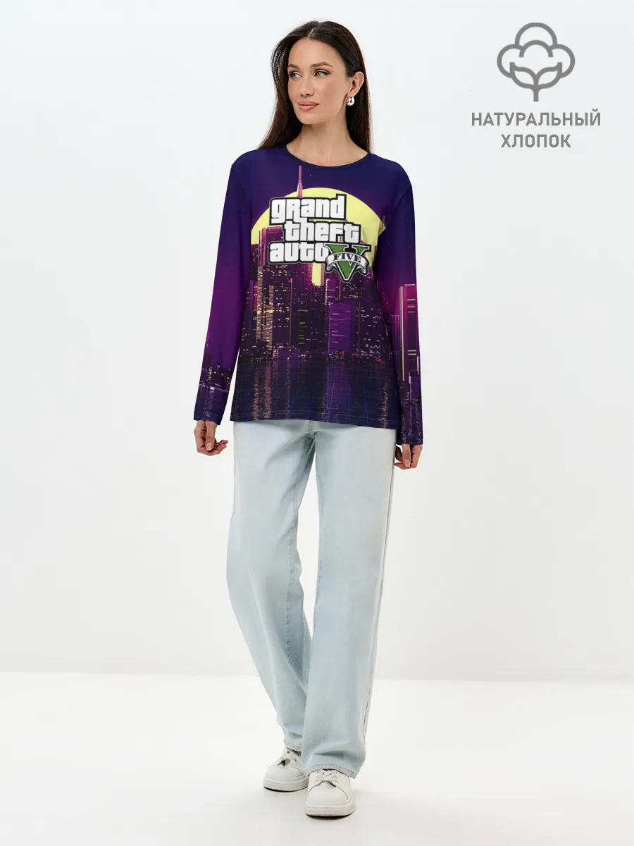 Лонгслив женский. Хлопок / GTA