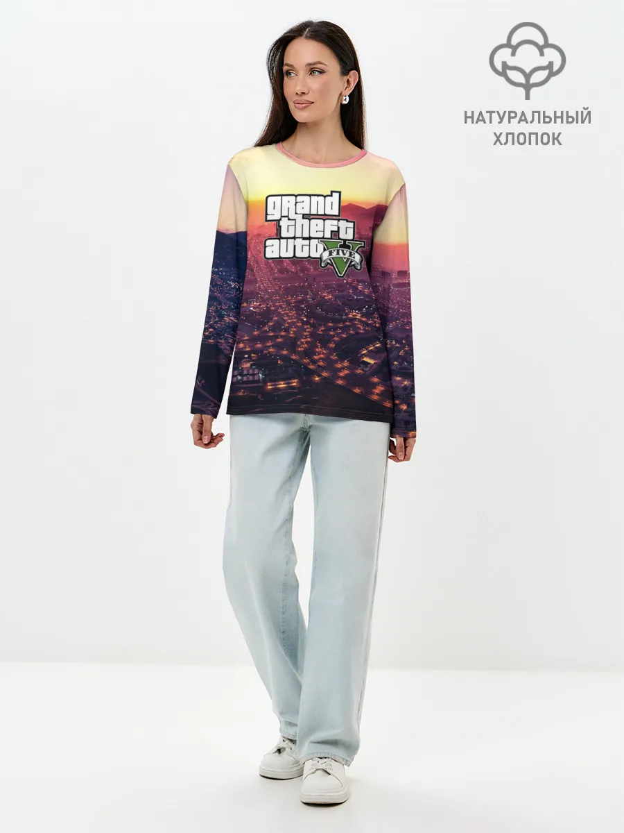 Лонгслив женский. Хлопок / Gta V Five