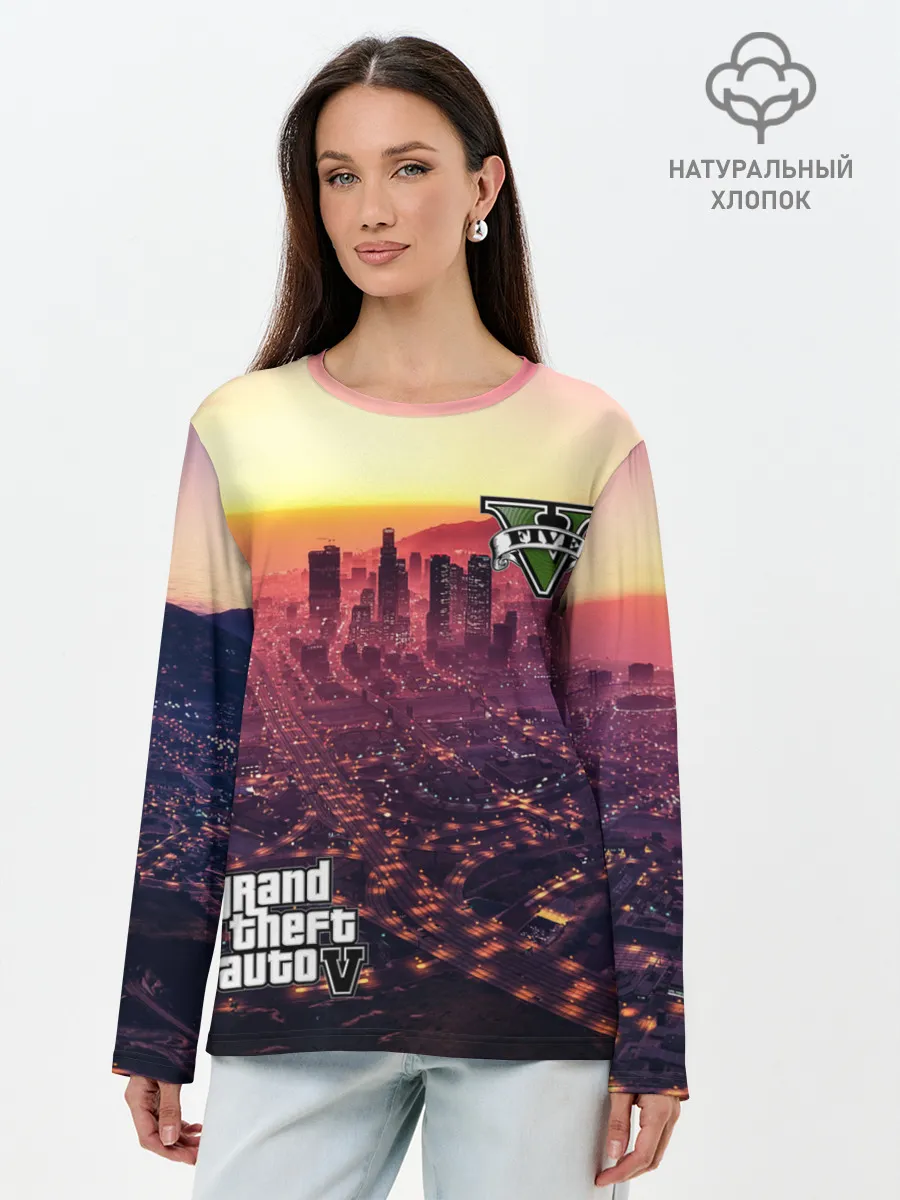 Лонгслив женский. Хлопок / GTA V