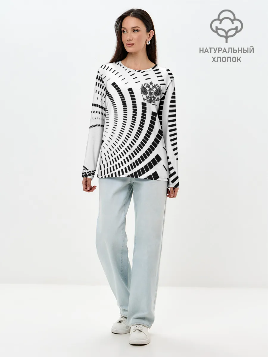 Лонгслив женский. Хлопок / Россия