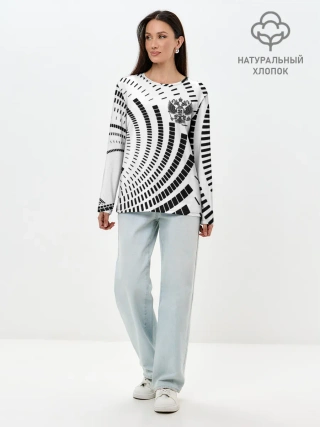 Лонгслив женский. Хлопок / Россия