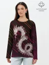 Лонгслив женский. Хлопок / Dragon | Дракон