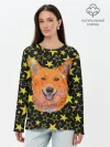 Лонгслив женский. Хлопок / Corgi | Stars