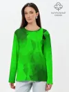 Лонгслив женский. Хлопок / GREEN