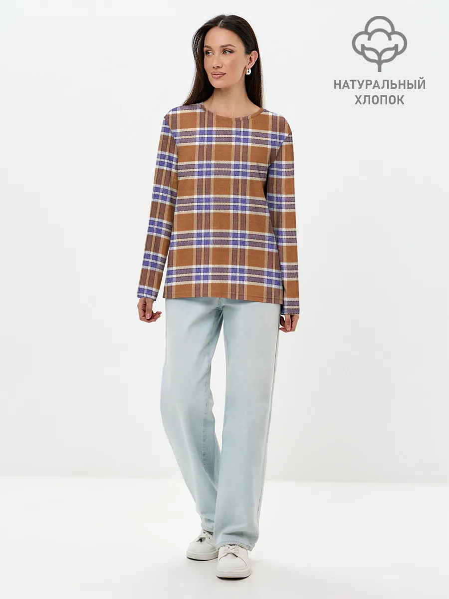 Лонгслив женский. Хлопок / Модный Фагот