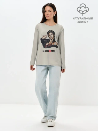 Лонгслив женский. Хлопок / БУМАЖНЫЙ ДОМ