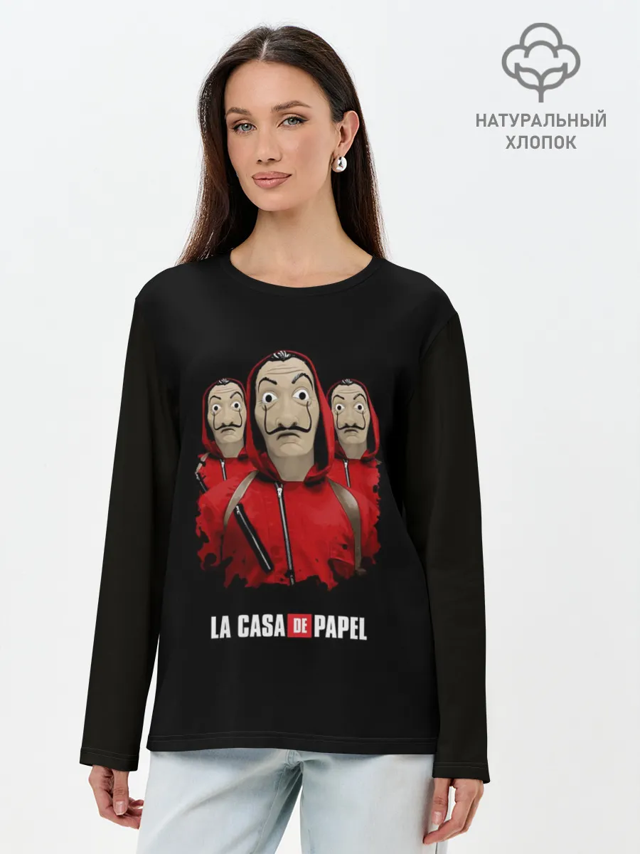 Лонгслив женский. Хлопок / БУМАЖНЫЙ ДОМ