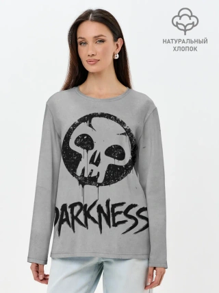 Лонгслив женский. Хлопок / Emblems Darkness