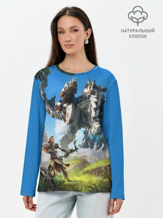Лонгслив женский. Хлопок / HORIZON ZERO DAWN
