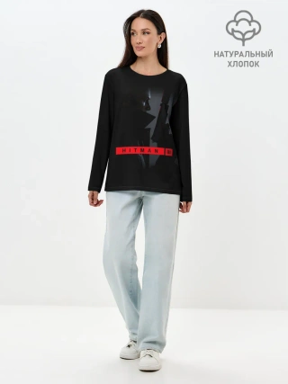 Лонгслив женский. Хлопок / HITMAN 3