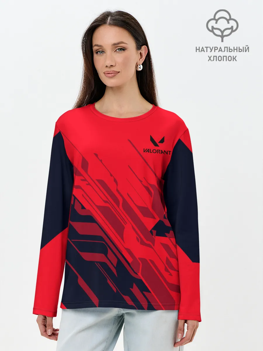 Лонгслив женский. Хлопок / Valorant