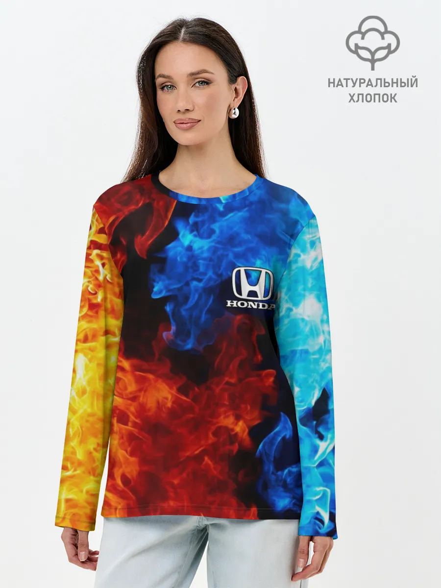 Лонгслив женский. Хлопок / HONDA