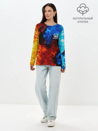 Лонгслив женский. Хлопок / HONDA