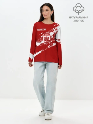 Лонгслив женский. Хлопок / Russia