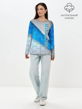 Лонгслив женский. Хлопок / Valorant