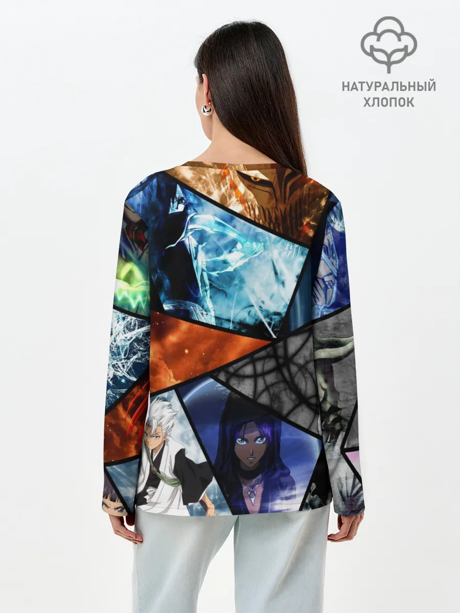 Лонгслив женский. Хлопок / аниме персы