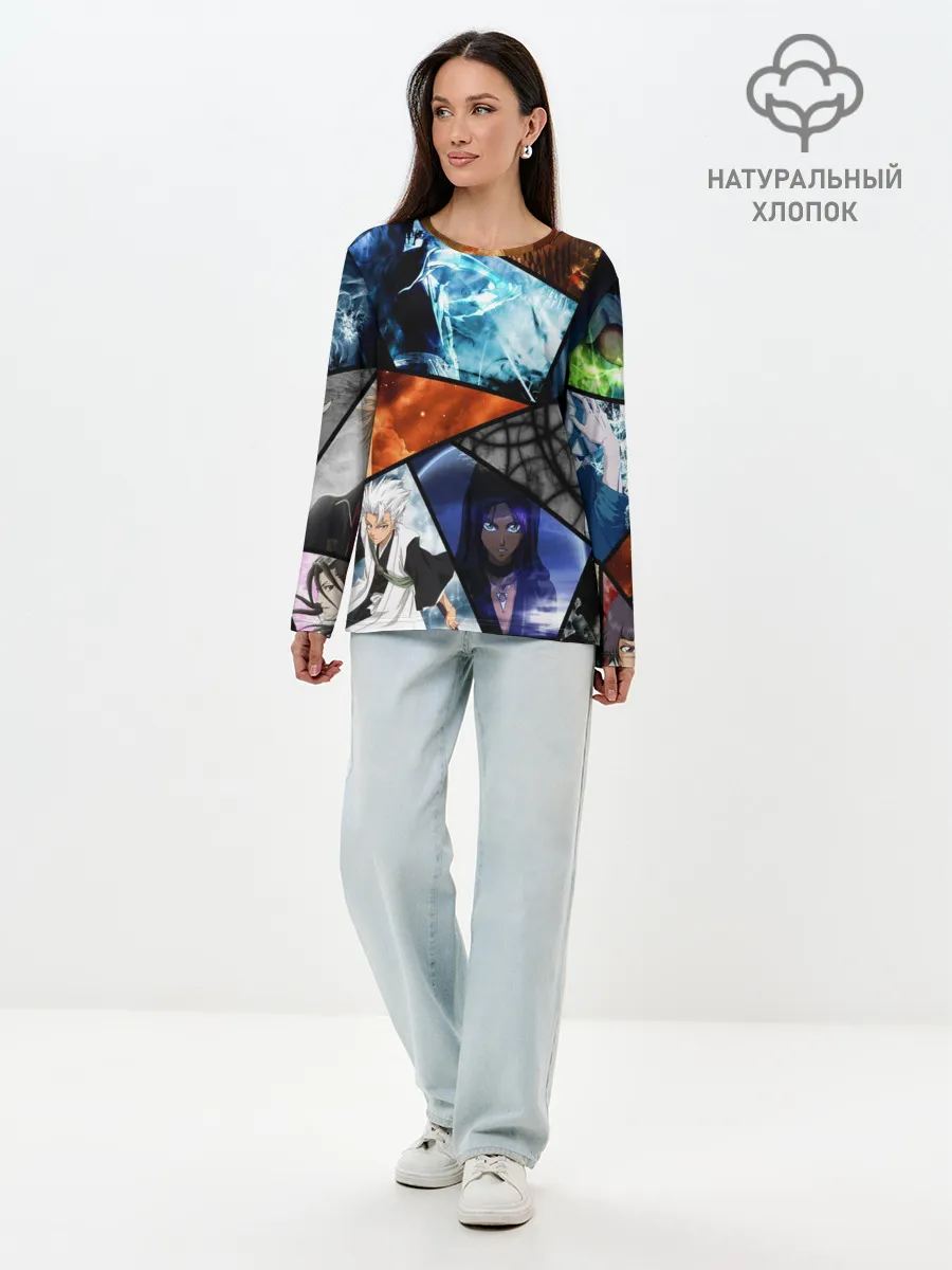 Лонгслив женский. Хлопок / аниме персы