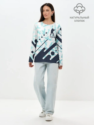 Лонгслив женский. Хлопок / CS GO | КС ГО