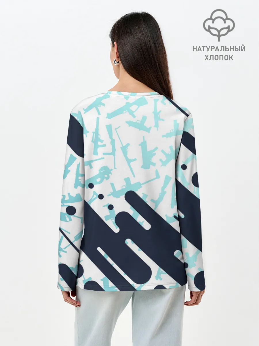 Лонгслив женский. Хлопок / CS GO | КС ГО