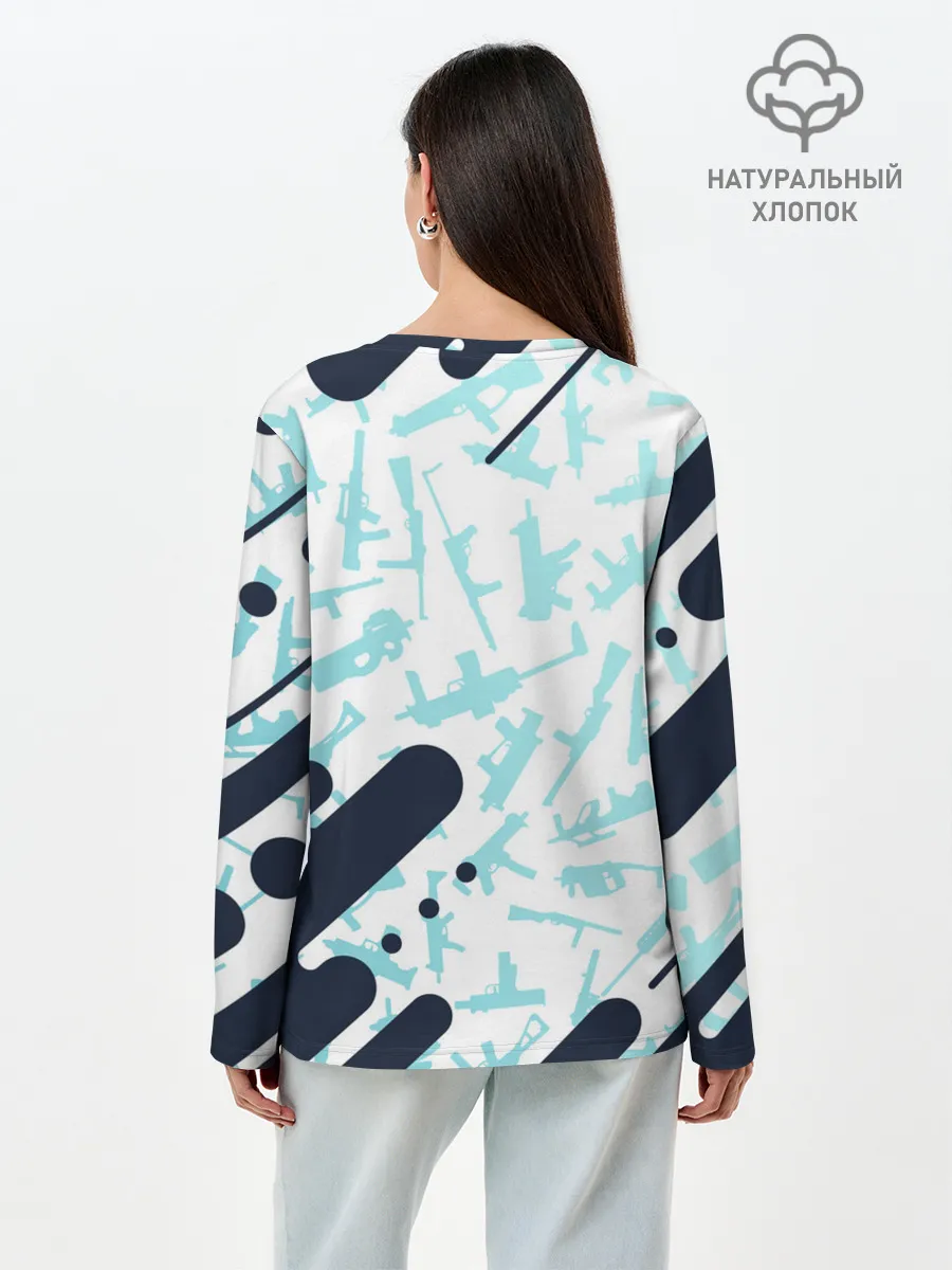 Лонгслив женский. Хлопок / CS GO | КС ГО