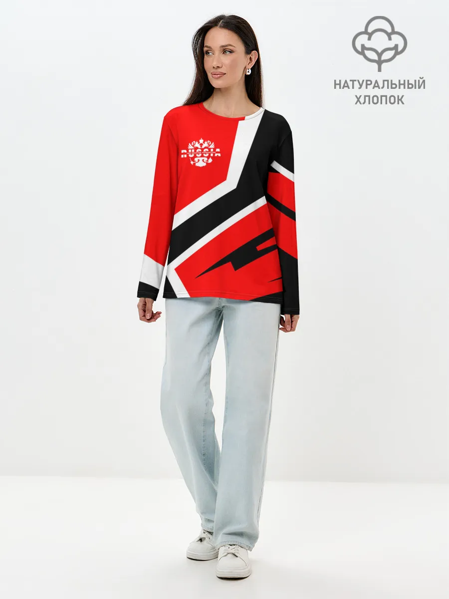 Лонгслив женский. Хлопок / Russia