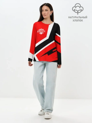 Лонгслив женский. Хлопок / Russia