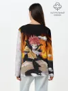 Лонгслив женский. Хлопок / Fairy Tail воинственный Нацу