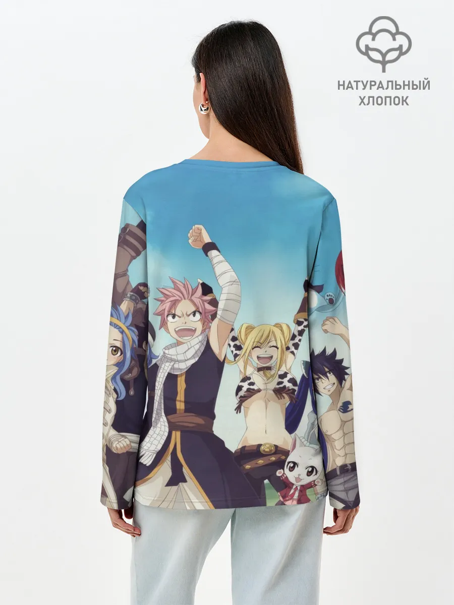 Лонгслив женский. Хлопок / Все песонажи Хвост Феи