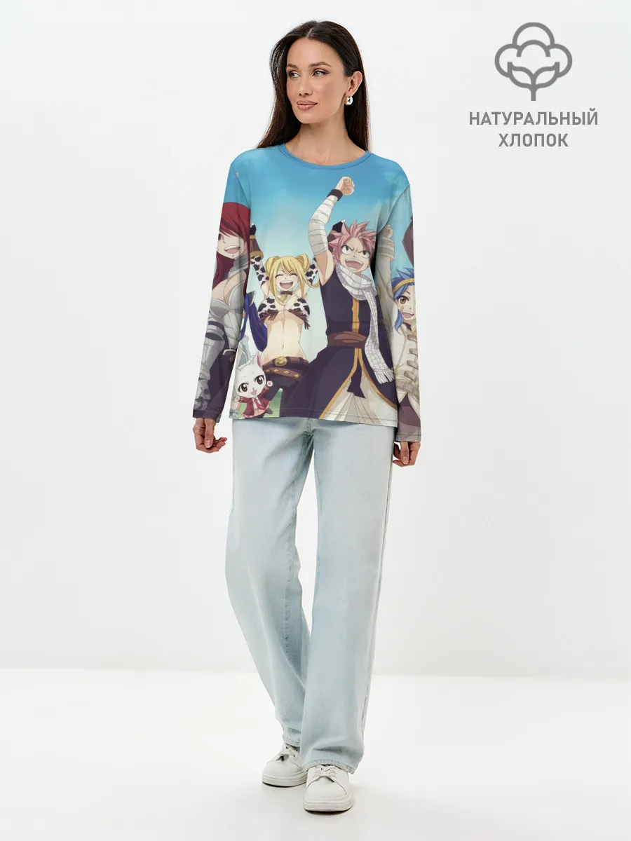 Лонгслив женский. Хлопок / Все песонажи Хвост Феи