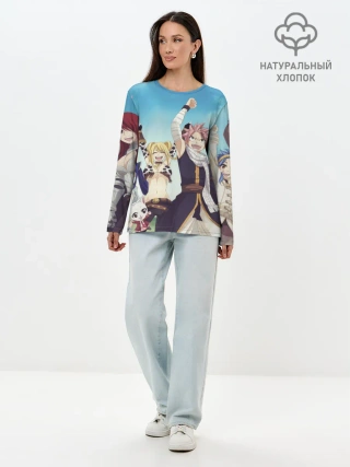 Лонгслив женский. Хлопок / Все песонажи Хвост Феи