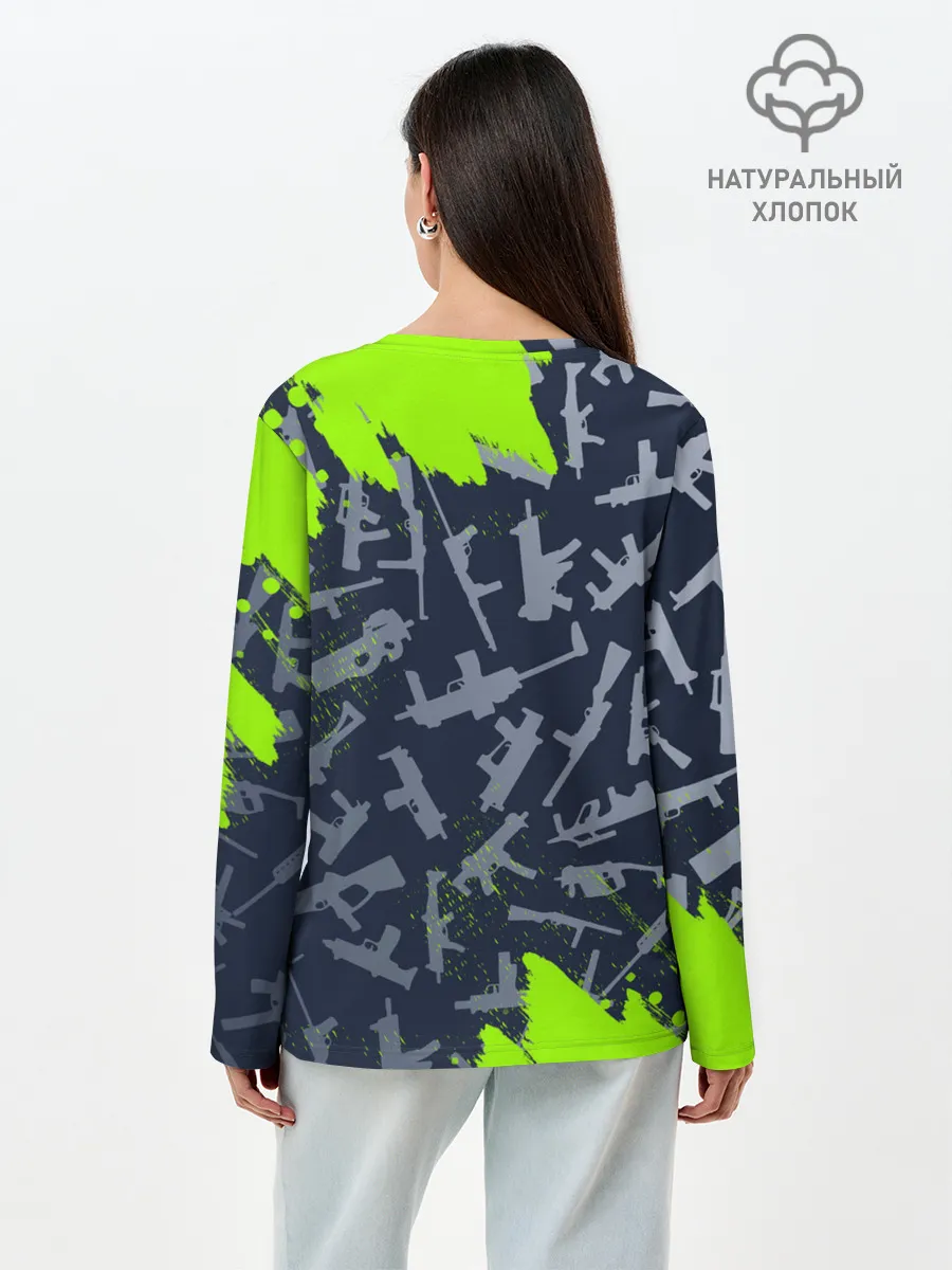 Лонгслив женский. Хлопок / CS GO | КС ГО