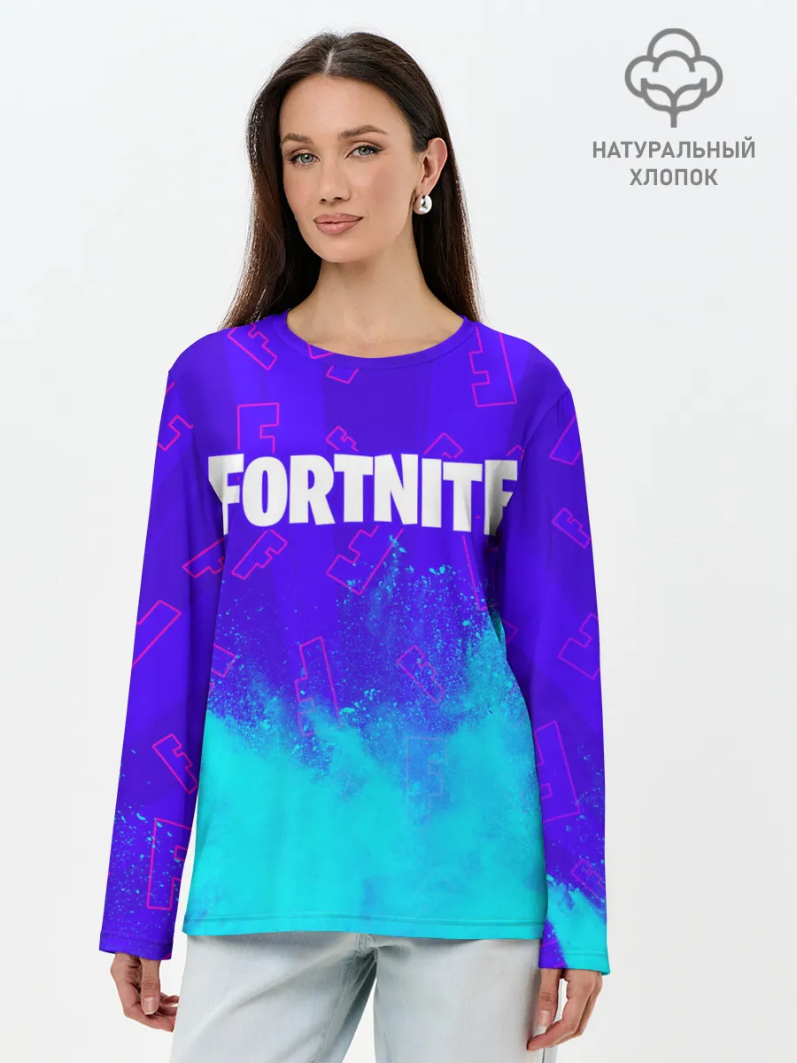 Лонгслив женский. Хлопок / FORTNITE / ФОРТНАЙТ