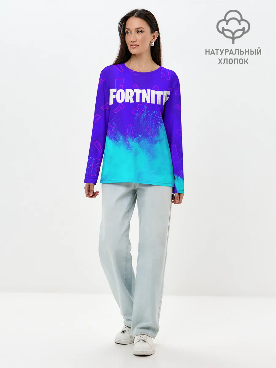 Лонгслив женский. Хлопок / FORTNITE / ФОРТНАЙТ