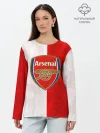 Лонгслив женский. Хлопок / FC Arsenal 3D