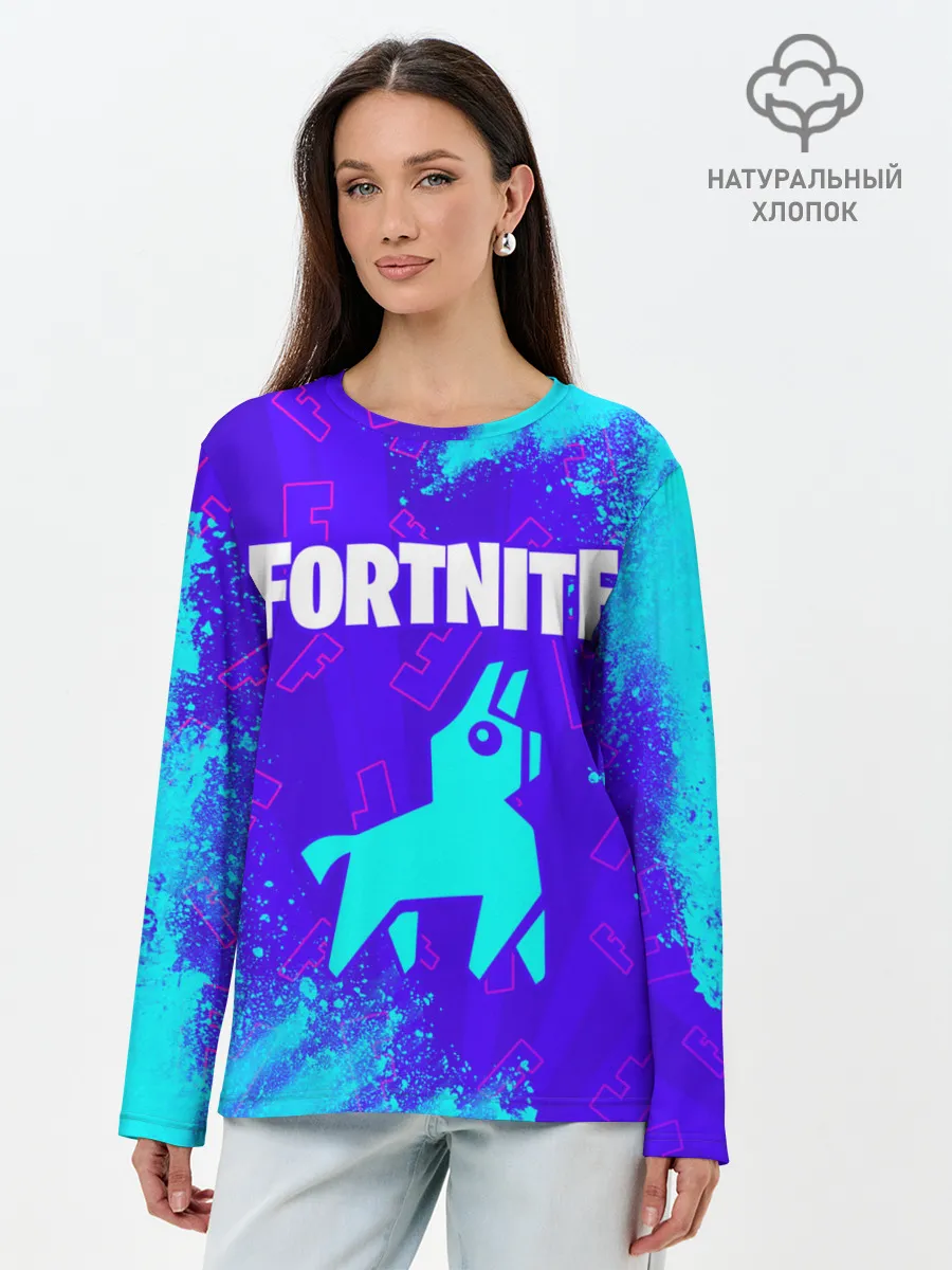 Лонгслив женский. Хлопок / FORTNITE / ФОРТНАЙТ
