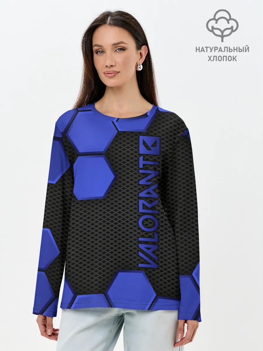 Лонгслив женский. Хлопок / Valorant