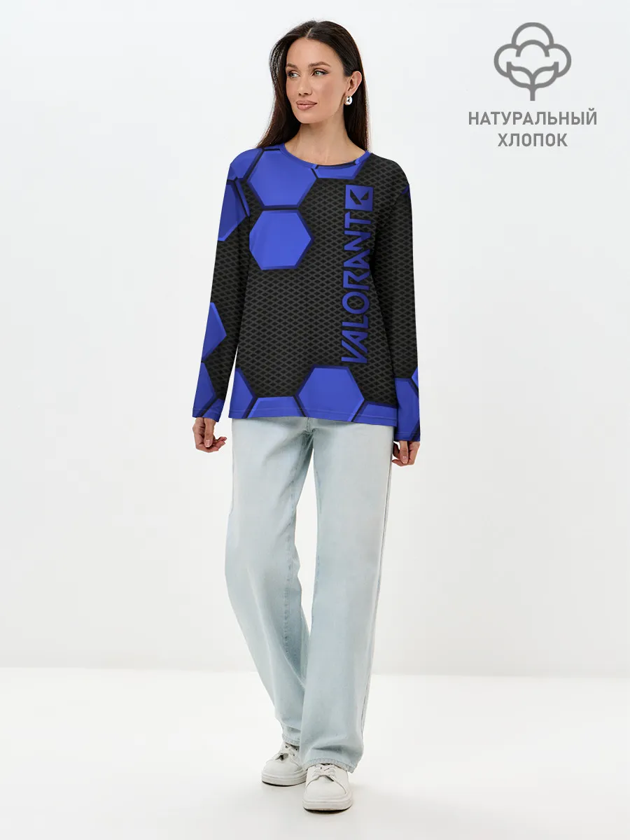 Лонгслив женский. Хлопок / Valorant