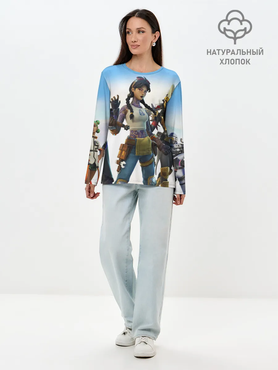 Лонгслив женский. Хлопок / ФОРТНАЙТ 3 СЕЗОН