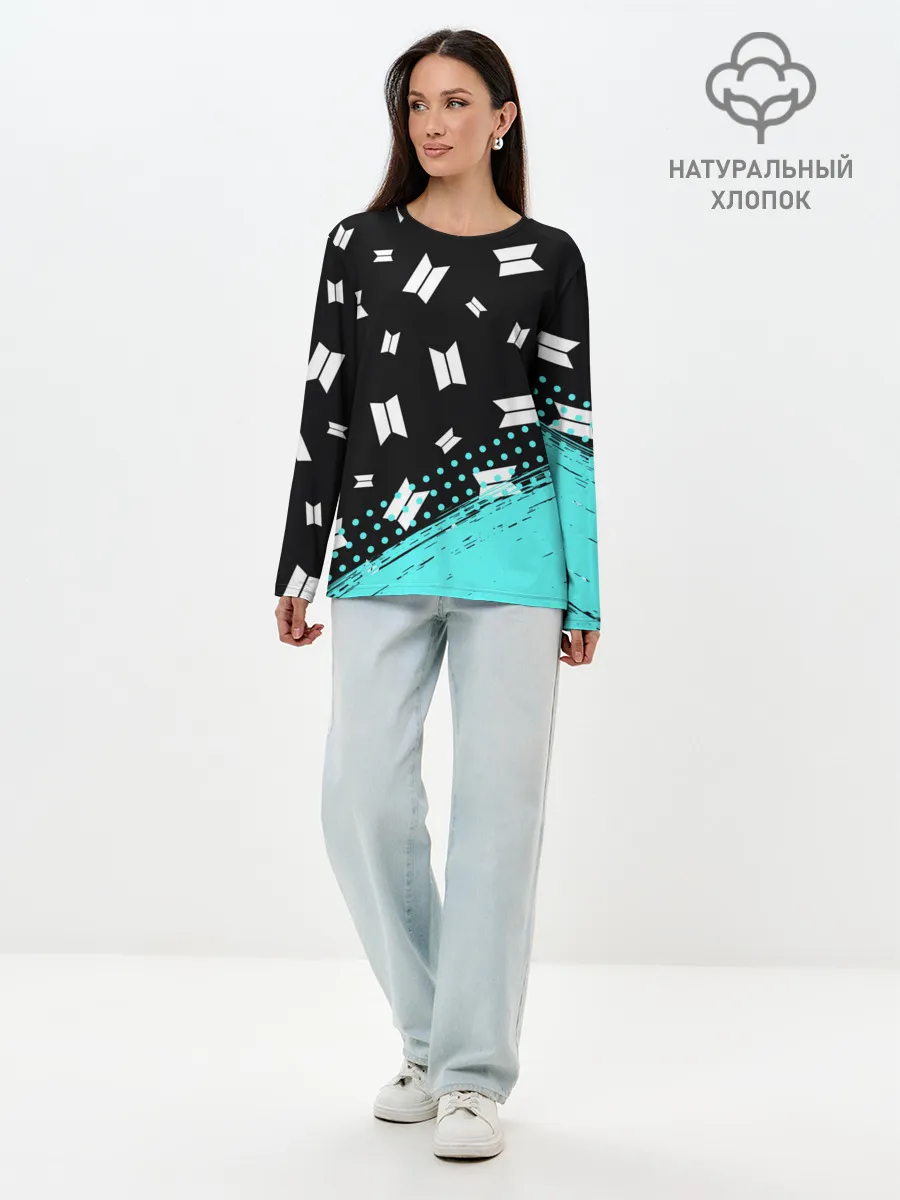 Лонгслив женский. Хлопок / BTS / БТС