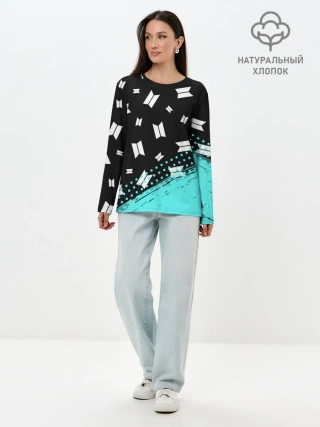 Лонгслив женский. Хлопок / BTS / БТС