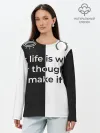Лонгслив женский. Хлопок / Our life