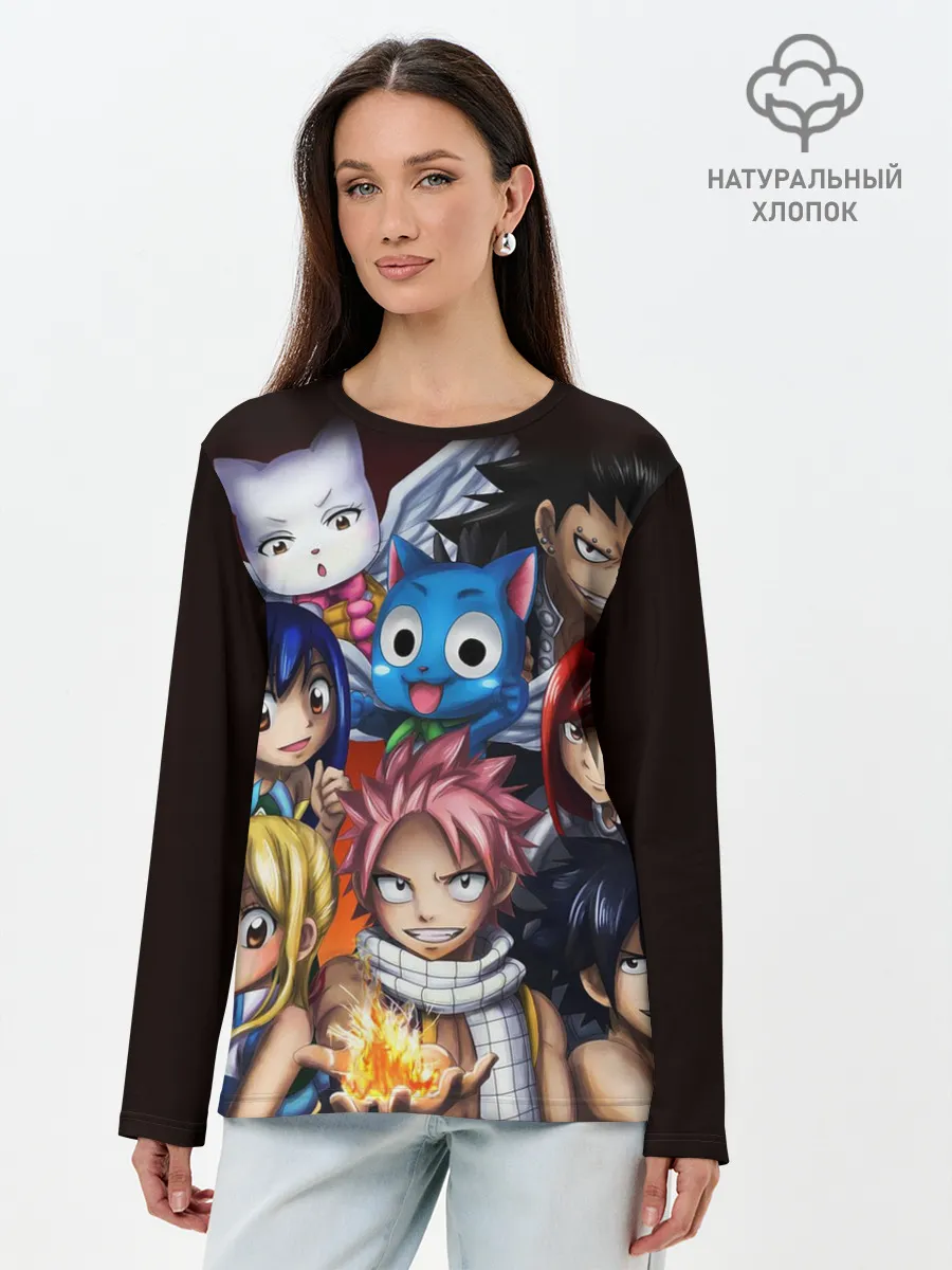 Лонгслив женский. Хлопок / Fairy Tail manga