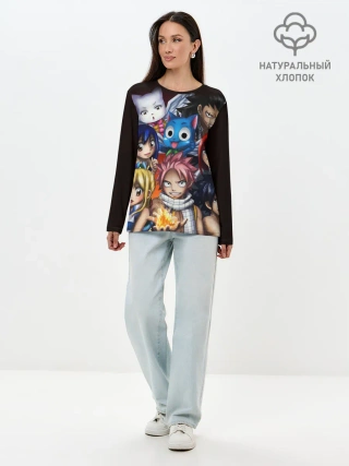 Лонгслив женский. Хлопок / Fairy Tail manga