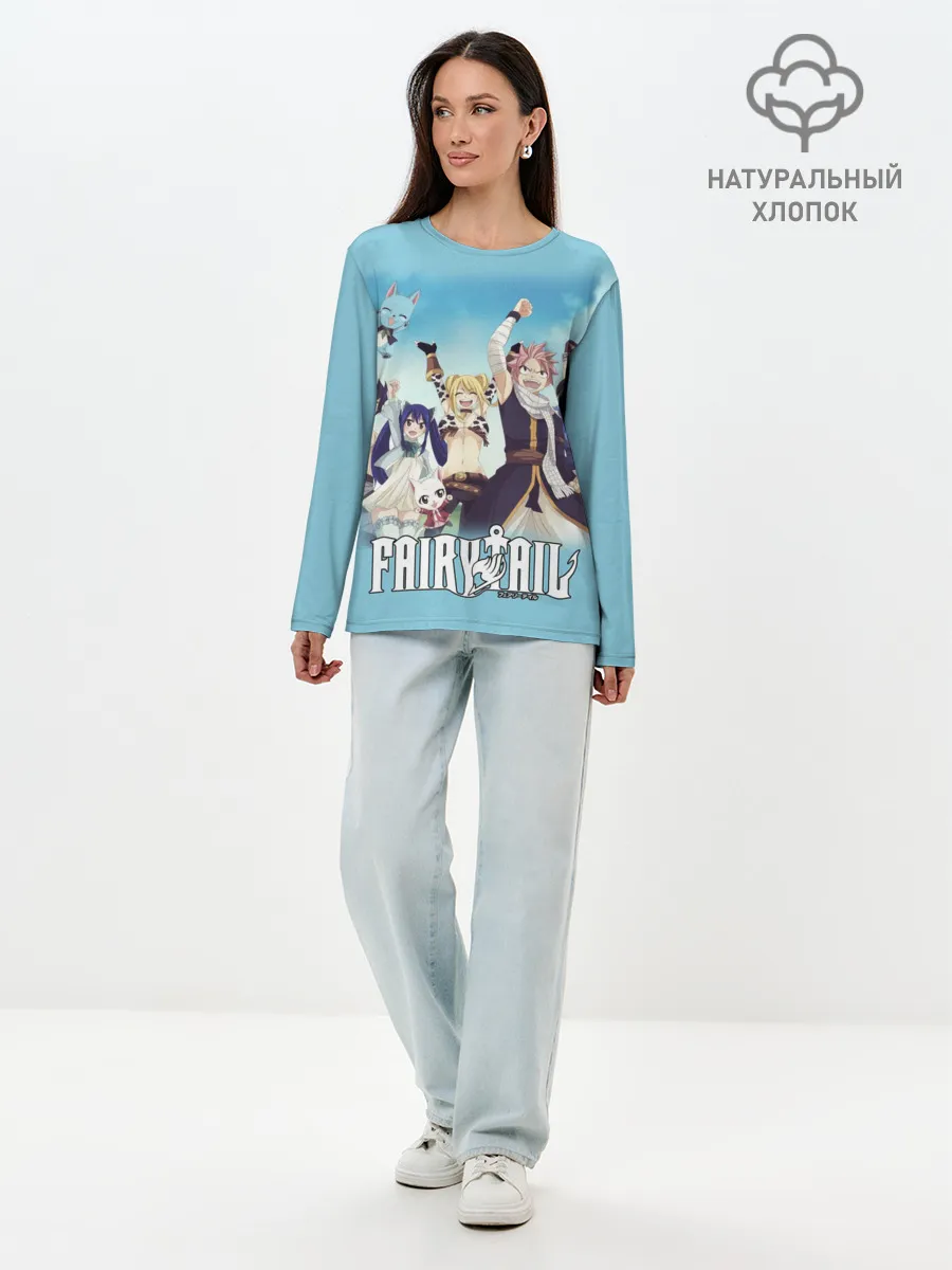 Лонгслив женский. Хлопок / Fairy Tail Heroes