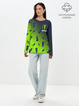 Лонгслив женский. Хлопок / FORTNITE / ФОРТНАЙТ